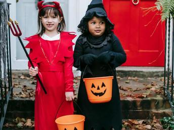 Niñas disfrazadas para Halloween
