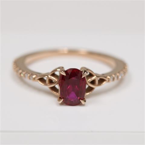 $3721 : Buy 0.96cttwNatural Ruby Rings image 3