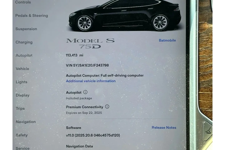 2018 TESLA MODEL S 75D SEDAN image 2