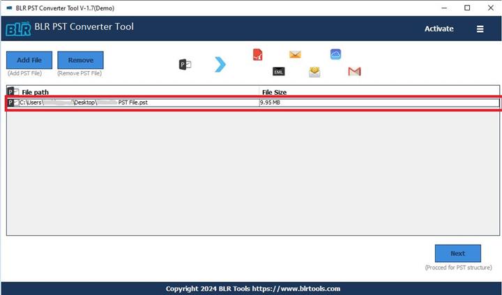 BLR PST Converter Software image 2