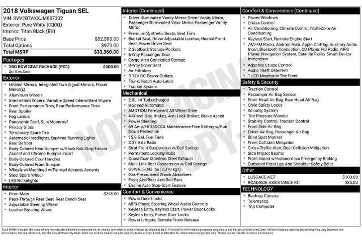 Volkswagen Tiguan 2018 AWD 2 image 3