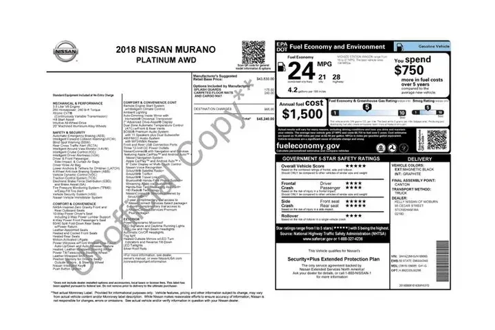$17990 : Nissan Murano 2018 AWD Plati image 2