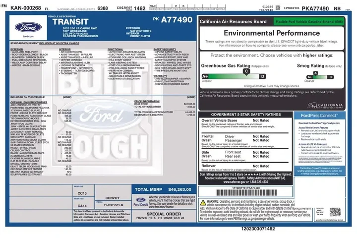 $31501 : Ford Transit 2023 250 3dr SW image 2