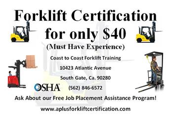 forklift license