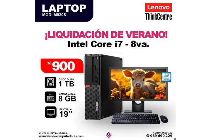Computadora Intel Core i7 8va. image 2