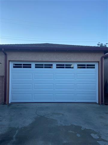Two car garage door w windows image 2