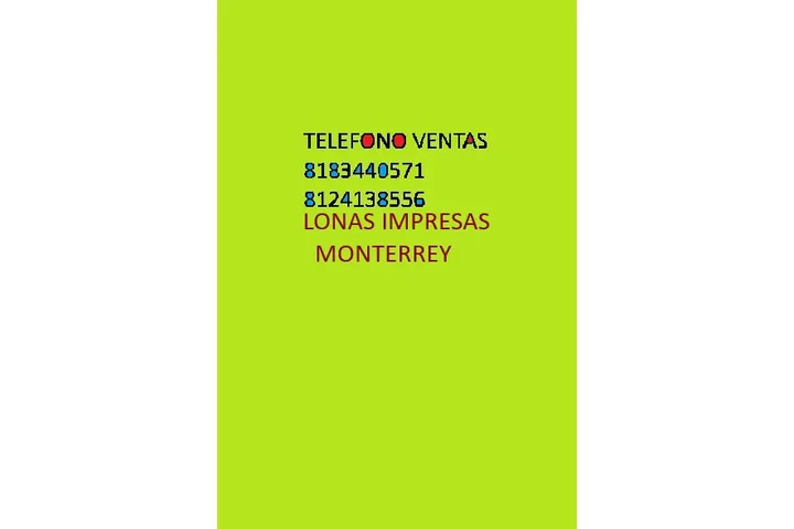 LONAS  MONTERREY w 8124138556 image 1