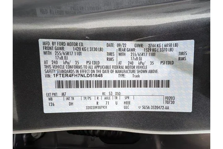 $31598 : Ford Ranger 2022 4x4 Lariat image 9