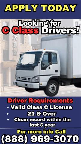 Drivers Wanted / Needed Today! image 1