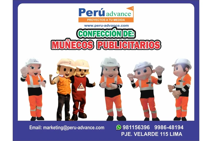 Muñecos Publicitarios en finos image 3
