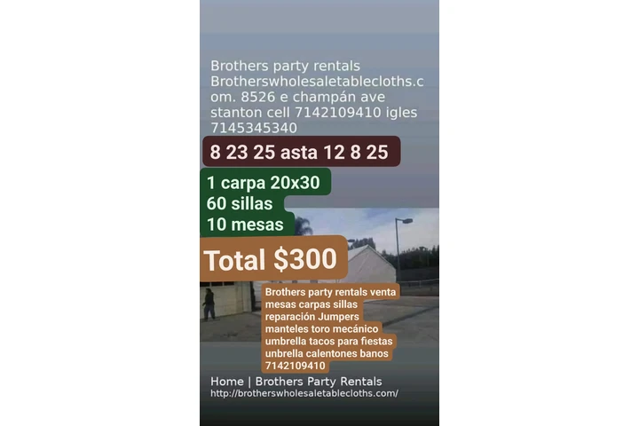Party rentals 24 HRS 7 Days image 1