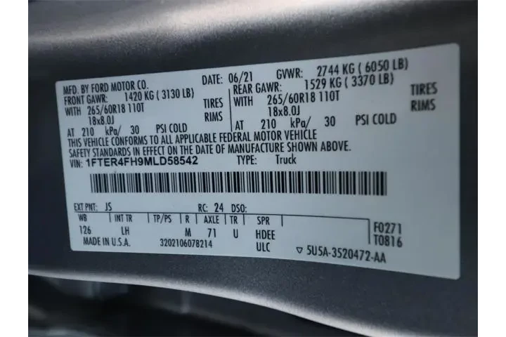 $25402 : Ford Ranger 2021 4x4 XL 4dr image 8