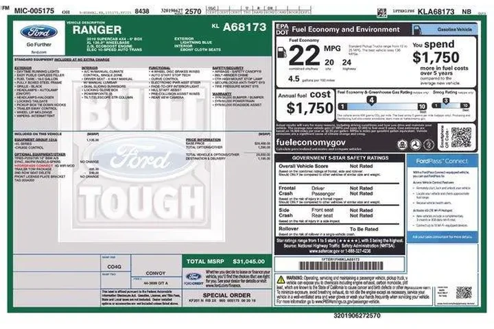 $20495 : Ford Ranger 2019 4x4 XL 4dr image 9