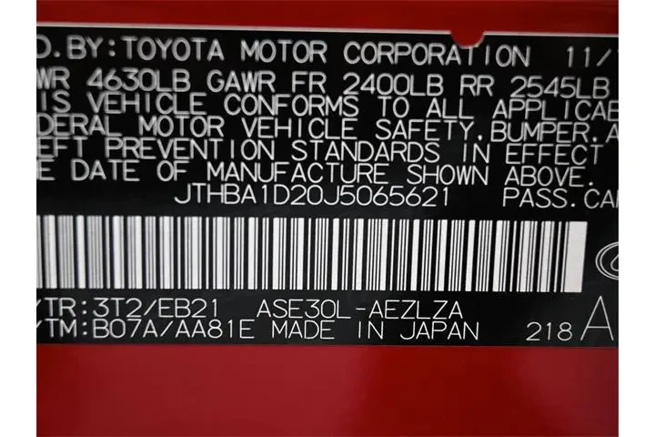 $22598 : Lexus IS 300 2018 4dr Sedan image 4