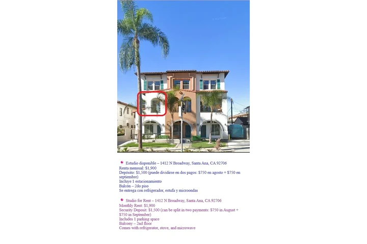 $1900 : Renta Departamento (Santa Ana) image 1