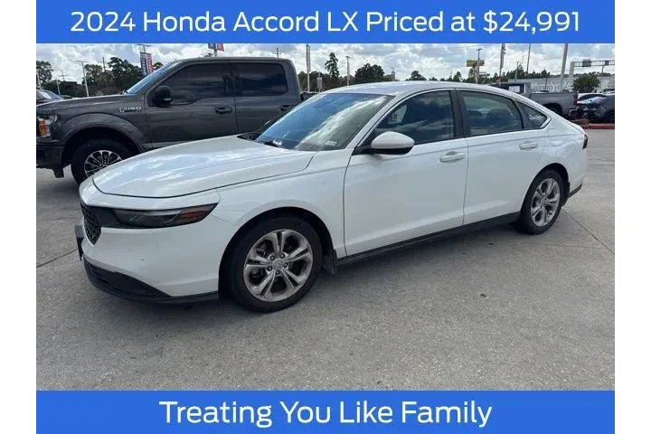 $24991 : Honda Accord 2024 LX 4dr Sed image 1