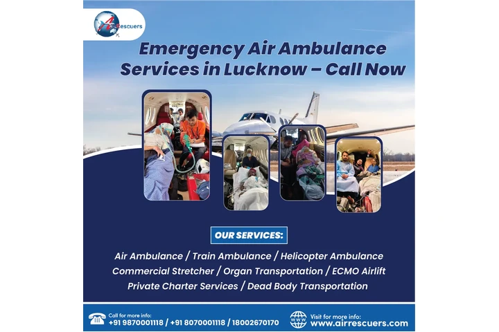 Emergency AirAmbulance Lucknow image 1