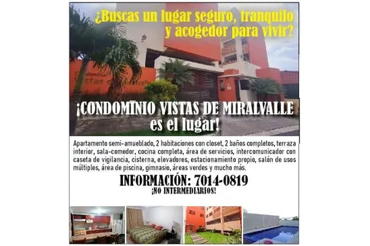 $850 : Vistas de Miralvalle - S.S. image 1