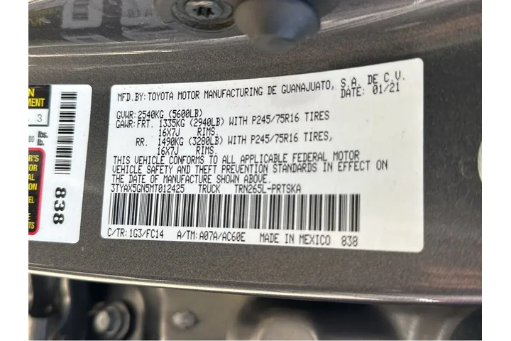 $29997 : 2021 Tacoma 2WD SR5 image 1