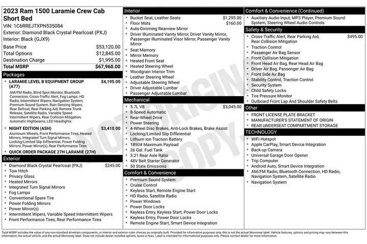 $39996 : Ram 1500 2023 4x2 Laramie 4d image 2