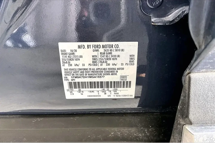 $22131 : Ford Explorer 2021 XLT 4dr S image 8