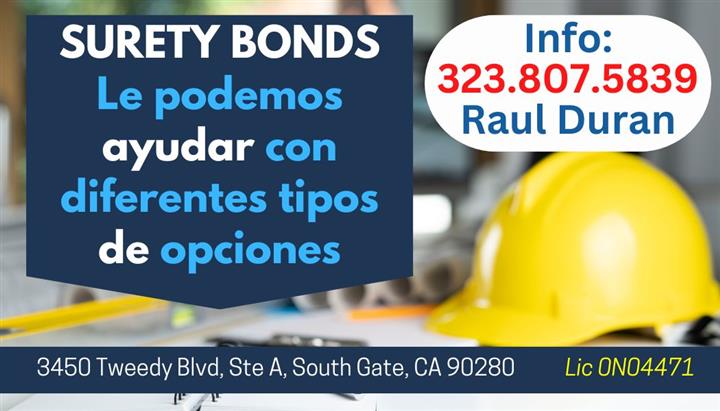 Necesitas un BOND 323-807-5839 image 1