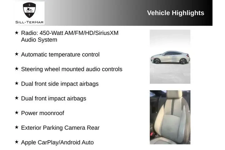 $16470 : Honda Civic 2018 EX-T 2dr Co image 3