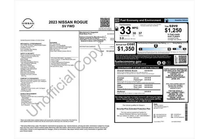 $23987 : Nissan Rogue 2023 SV 4dr Cro image 3