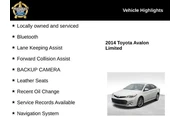 $16500 : Toyota Avalon 2014 XLE 4dr S thumbnail
