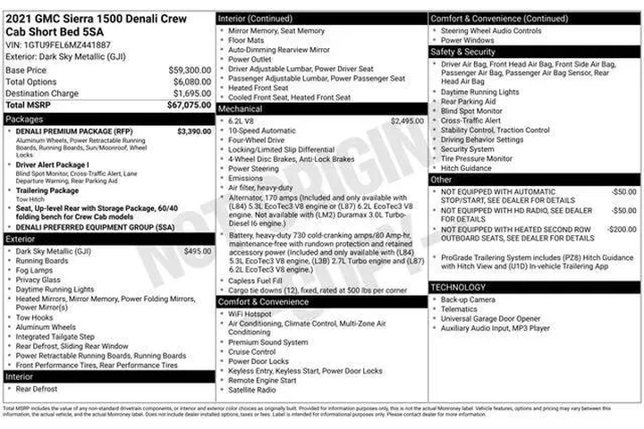 $32989 : GMC Sierra 1500 2021 4x4 Den image 9