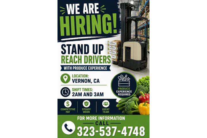 Hiring Stand up Reach Drivers! image 1