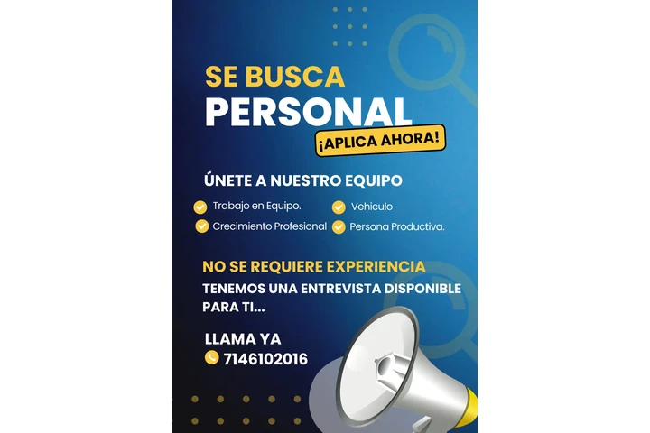 TRABAJA CON NUESTRO EQUIPO image 1