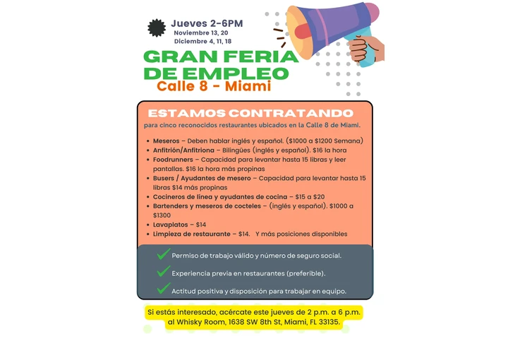 Feria de trabajo Calle 8th image 1