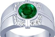 Buy 0.20Cttw Emerald Mens Ring en Jersey City