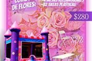 combo de flores bounce house en Miami