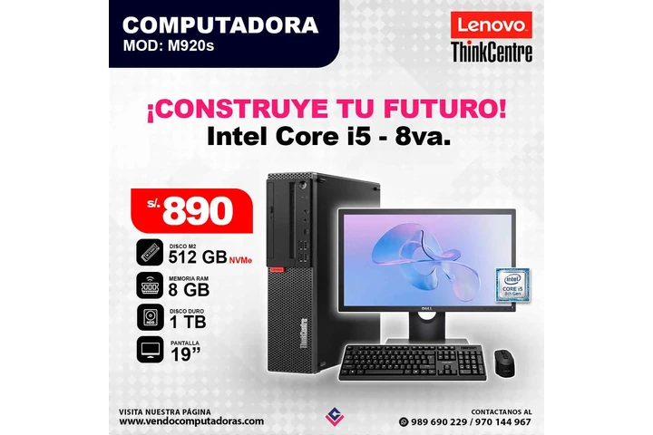 Computadora Intel Core i5 8va image 4