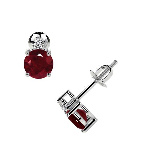 $1145 : Shop Ruby Diamond Earrings image 1