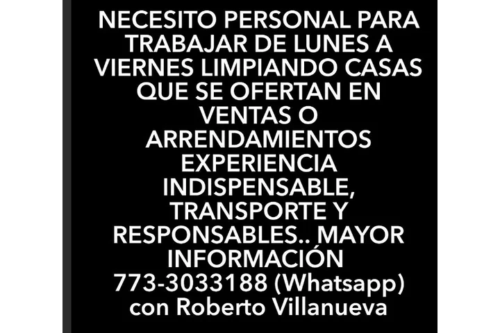 TRABAJO DE LIMPIEZA image 1