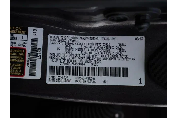 $30998 : Toyota Tundra 2014 4x4 Plati image 6