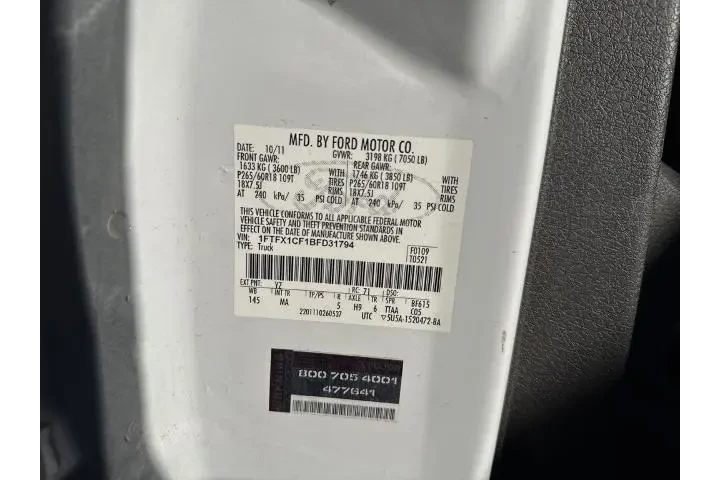$12500 : Ford F-150 2011 4x2 XLT 4dr image 10