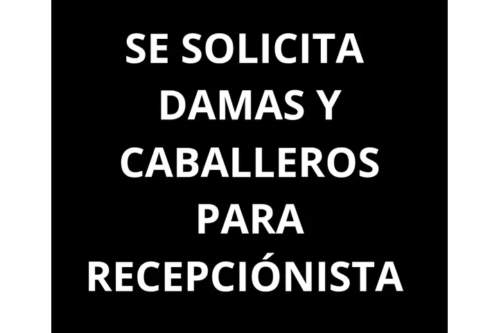 Se requiere recepcionistas Gye image 1