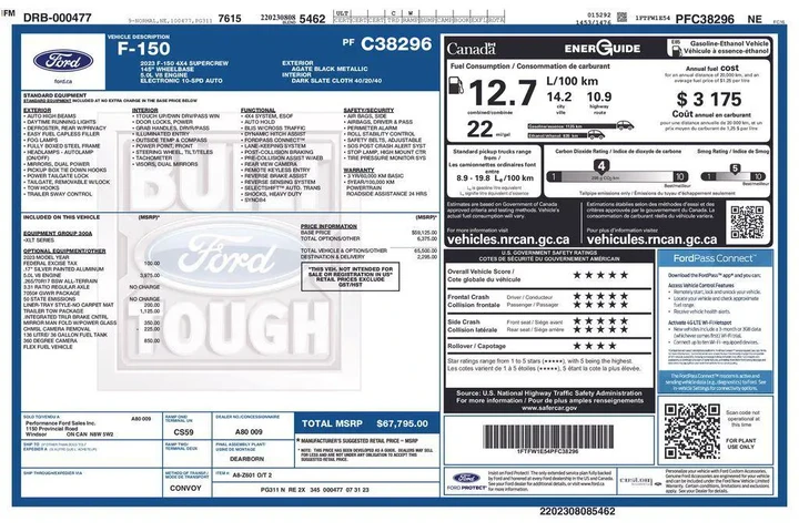 $39655 : Ford F-150 2023 4x4 XLT 4dr image 5