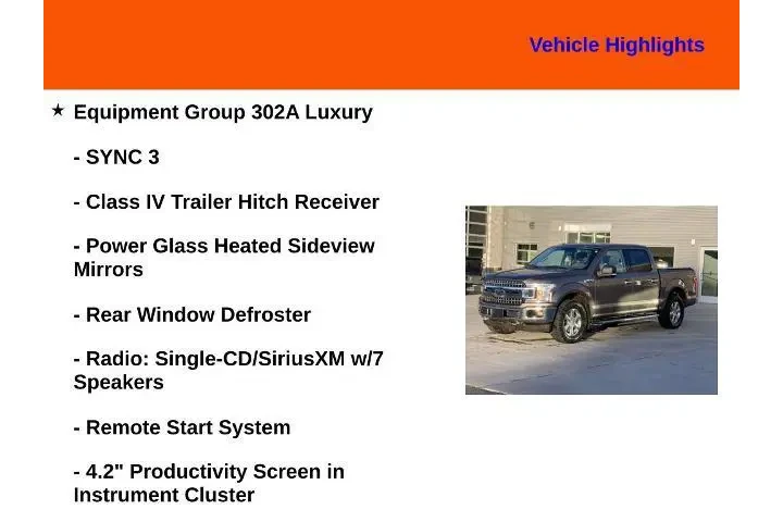 $21990 : Ford F-150 2018 4x4 XLT 4dr image 5