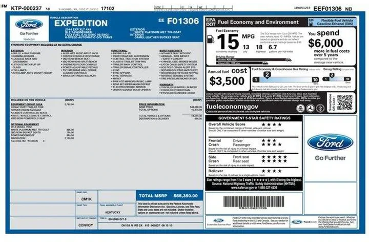 $13995 : Ford Expedition 2014 4x4 Kin image 2