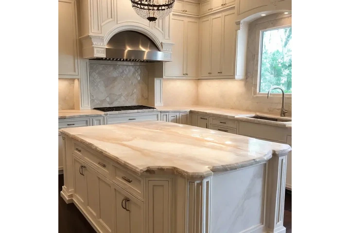 Taj Mahal Quartzite Countertop image 1