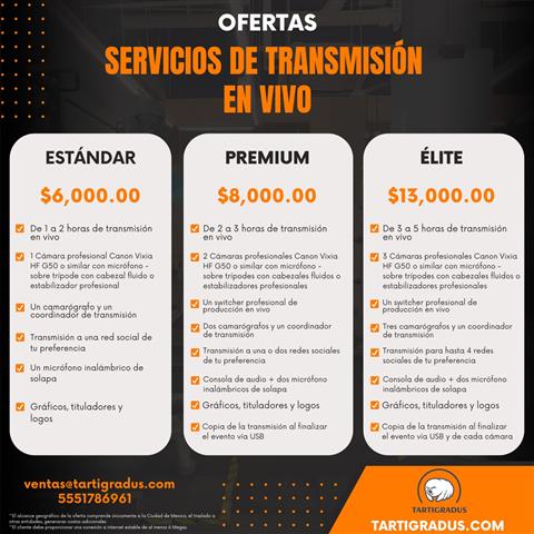 Servicio - transmisión en vivo image 1