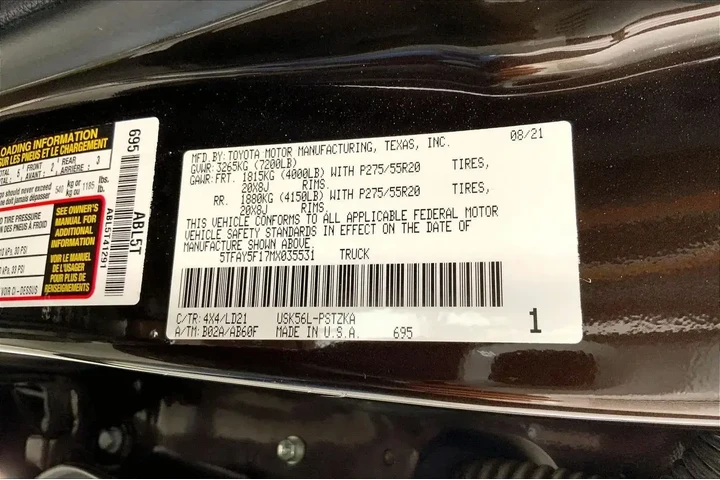 $39991 : Toyota Tundra 2021 4x4 1794 image 8