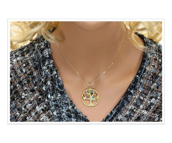 $85 : Birthstone Mothers Necklace image 1