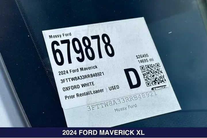 $27770 : Ford Maverick 2024 XL 4dr Su image 2