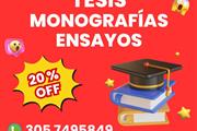 TESIS MONOGRAFIAS TRABAJOS en Bogota